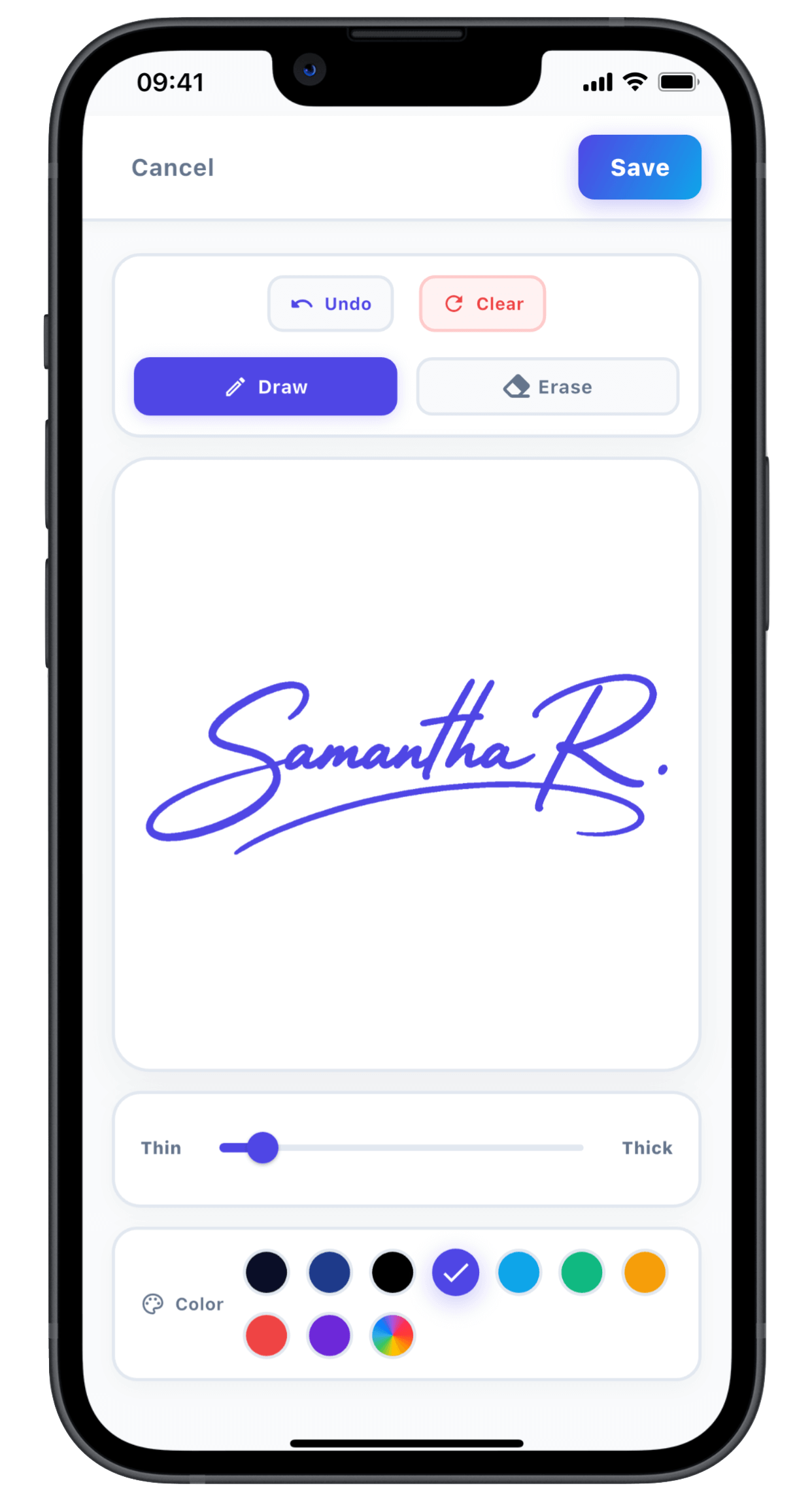 Create and customize signatures